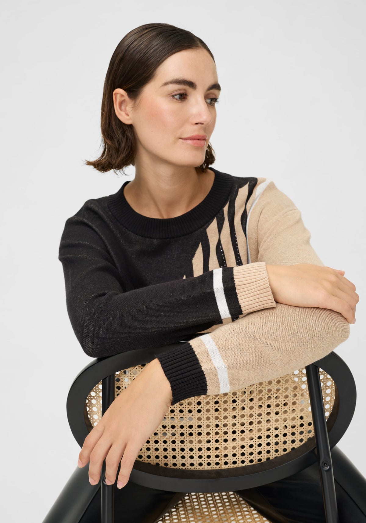 Embellished Graphic Sweater