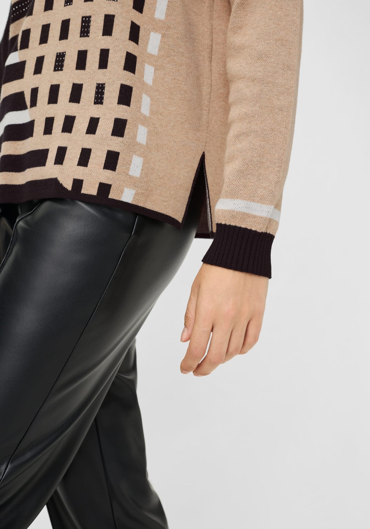 Embellished Graphic Sweater