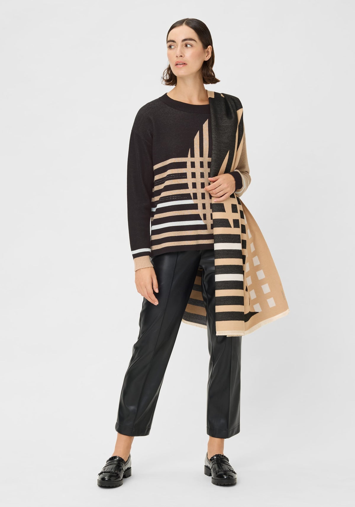 Embellished Graphic Sweater