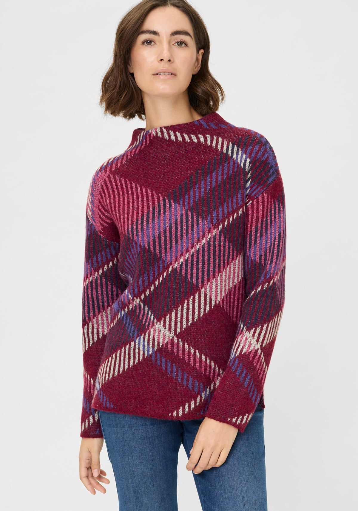 Plaid Statement Sweater