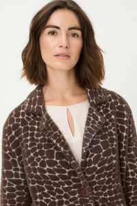 Faux Croc A-Line Skirt