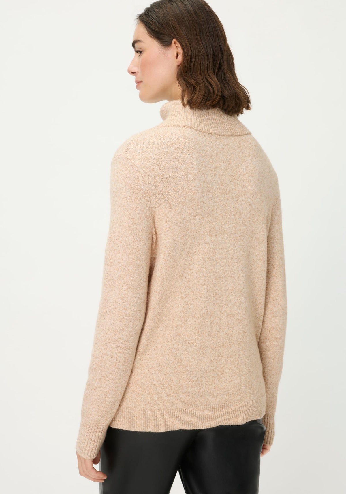 1/4 Zip Mock Neck Sweater