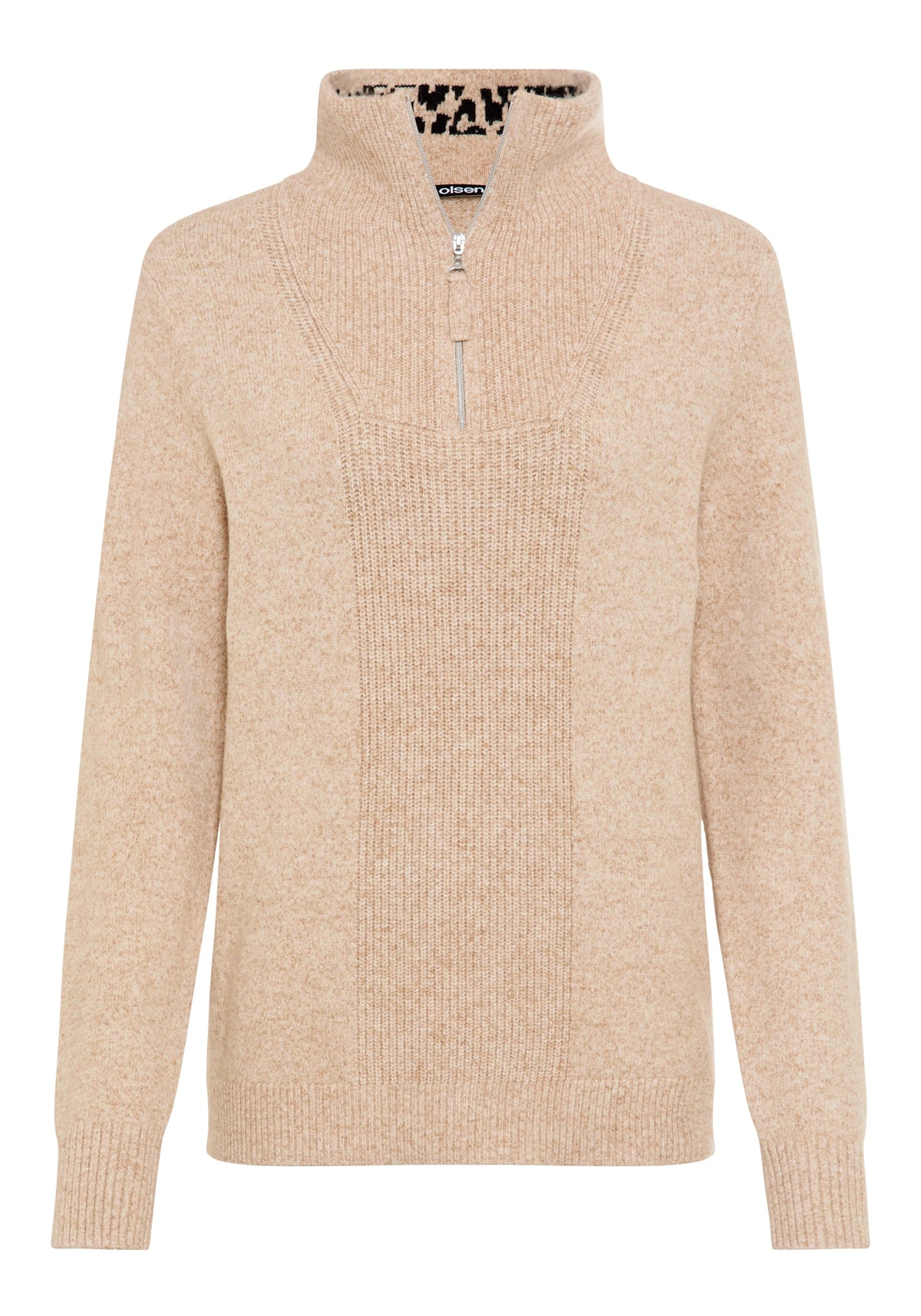 1/4 Zip Mock Neck Sweater