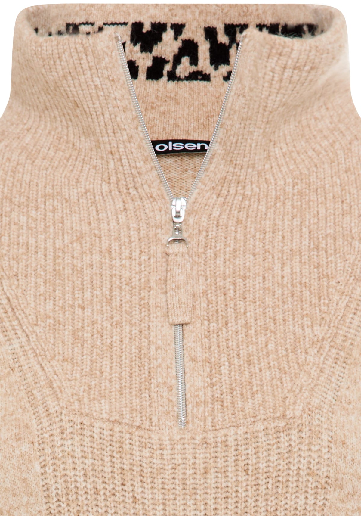 1/4 Zip Mock Neck Sweater