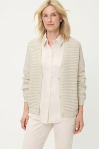 Cardigan en tricot côtelé