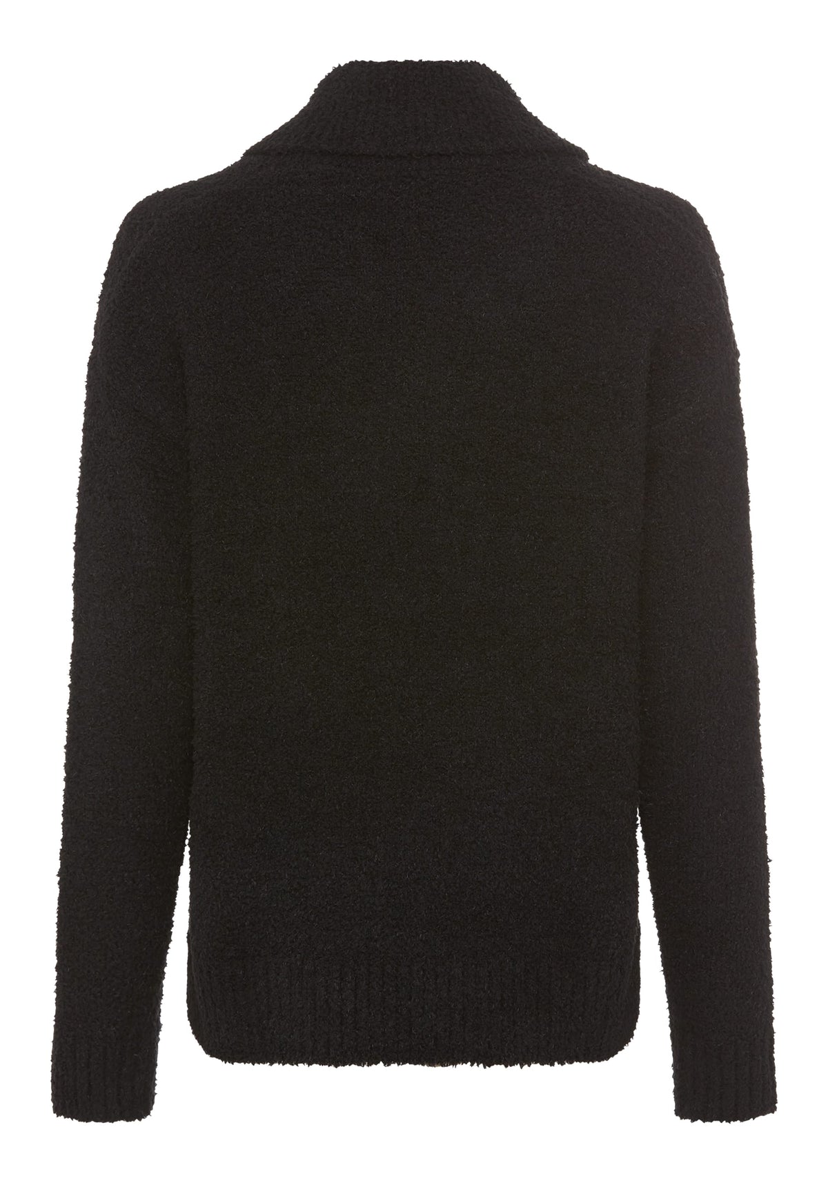 Plush Shawl Neck Sweater