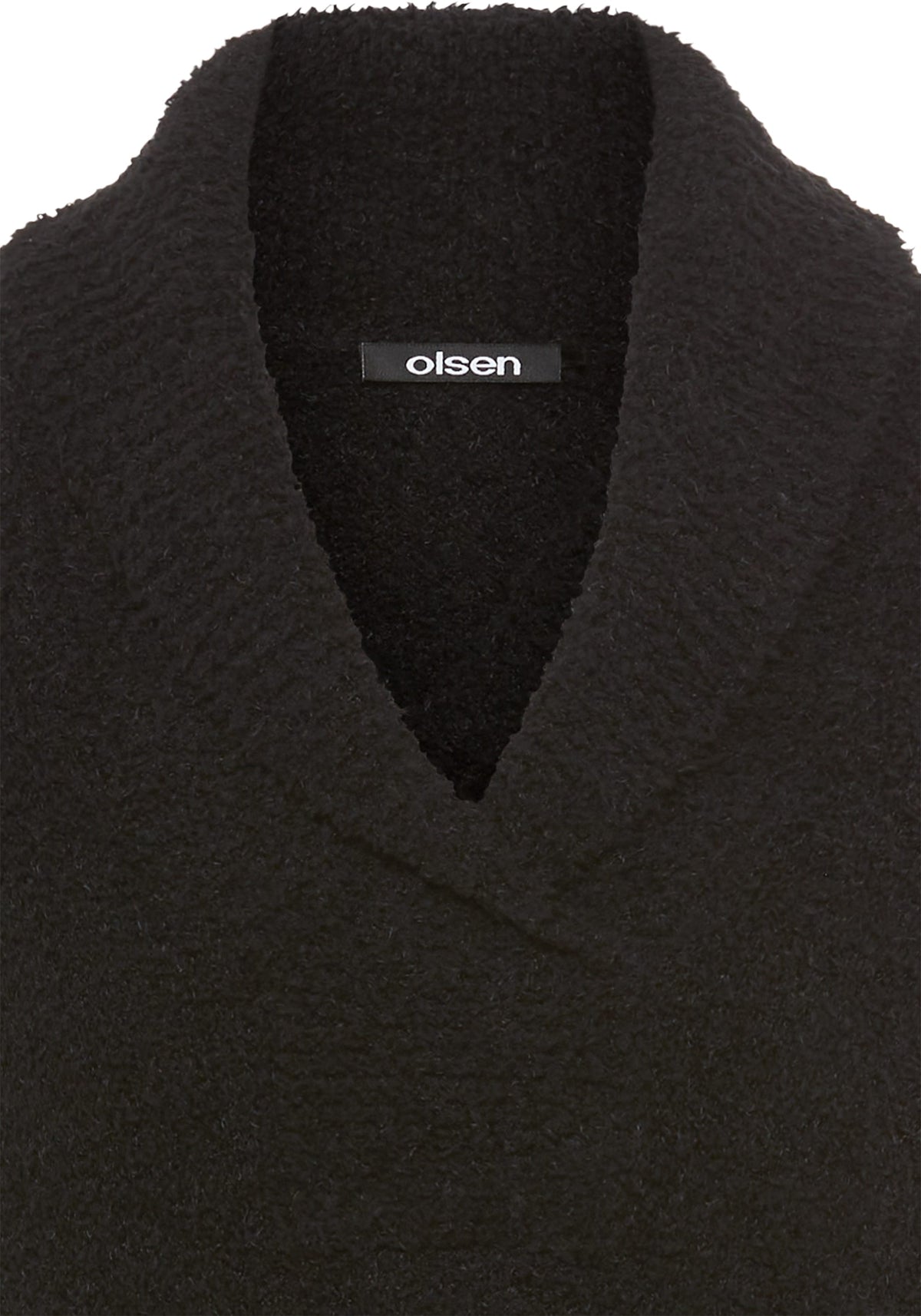 Plush Shawl Neck Sweater