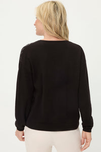 Pull en jauge fine avec ornements