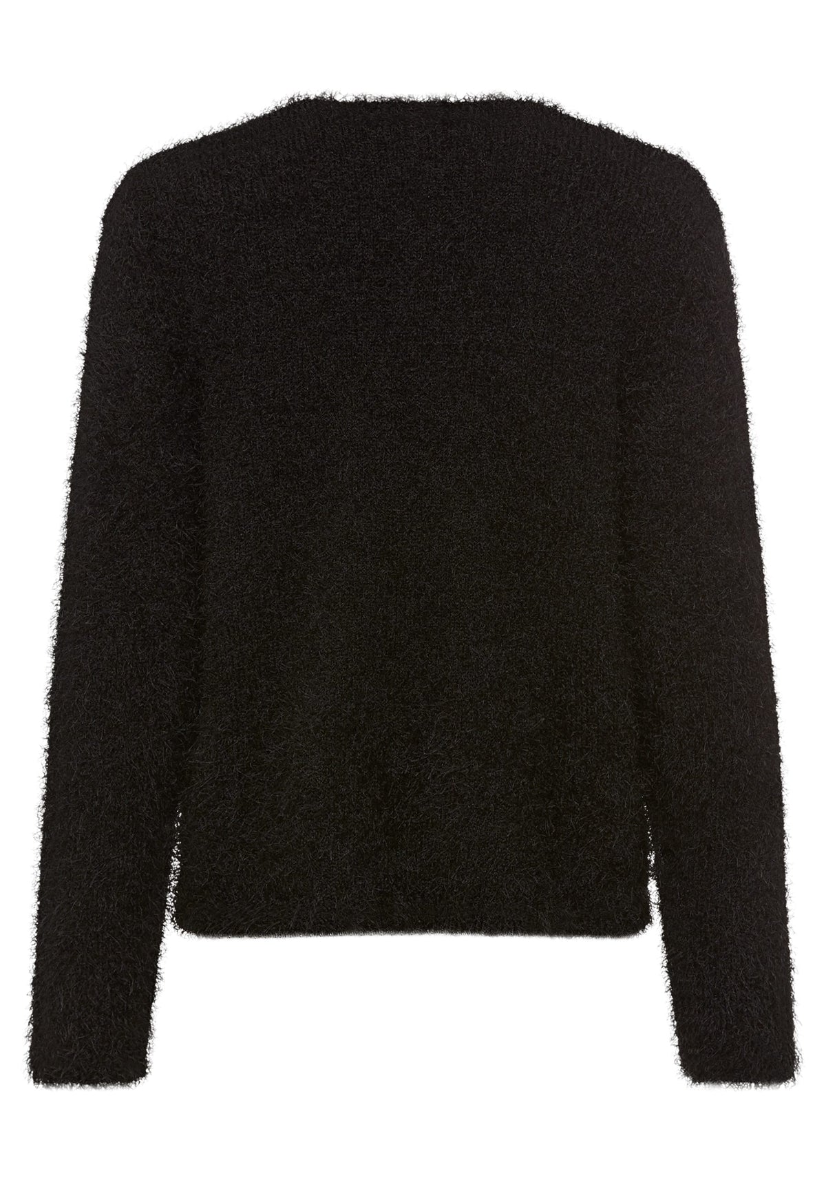 Cropped Feather Yarn Cardigan