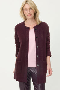 Eyelash Yarn Cardigan