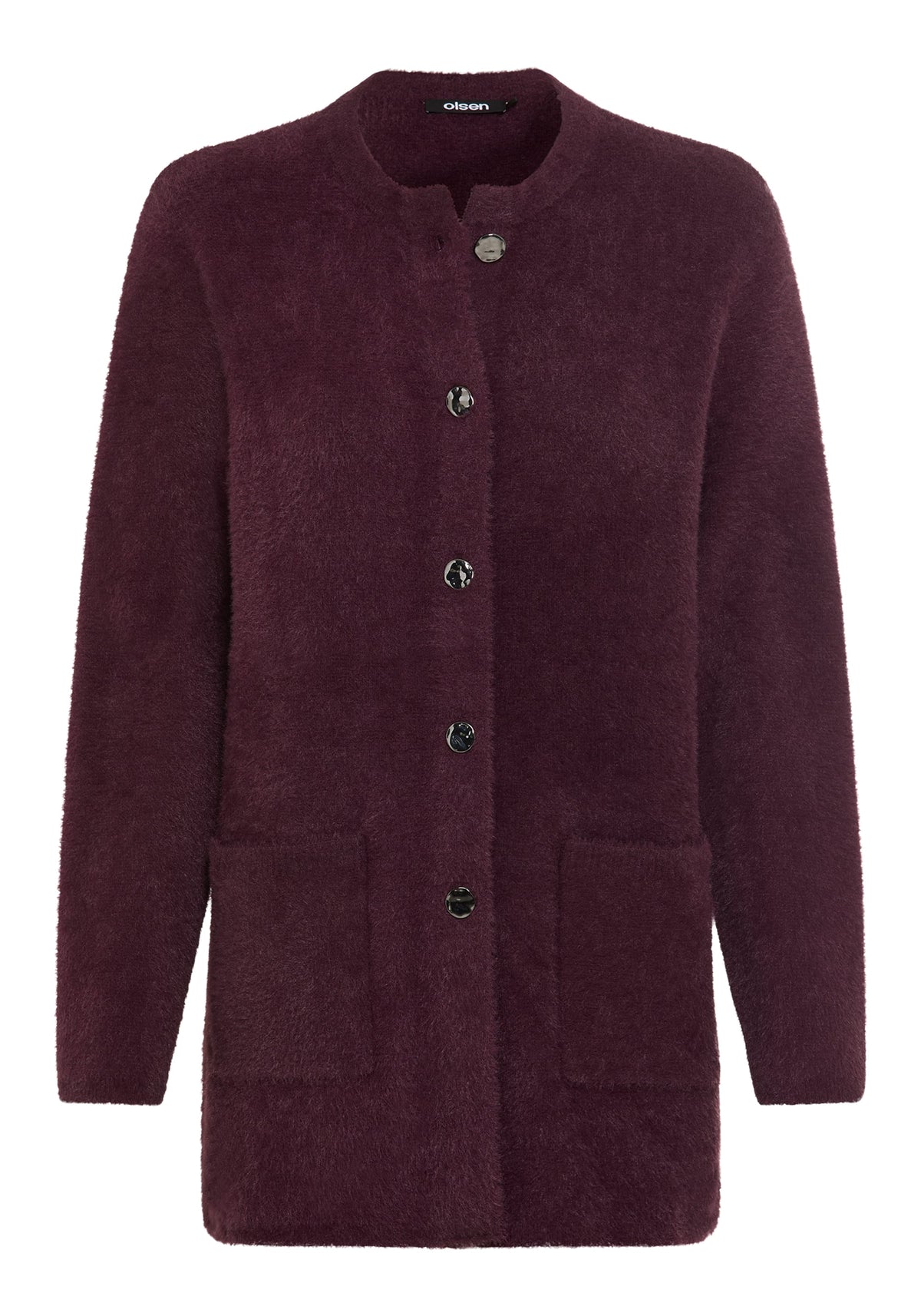 Eyelash Yarn Cardigan