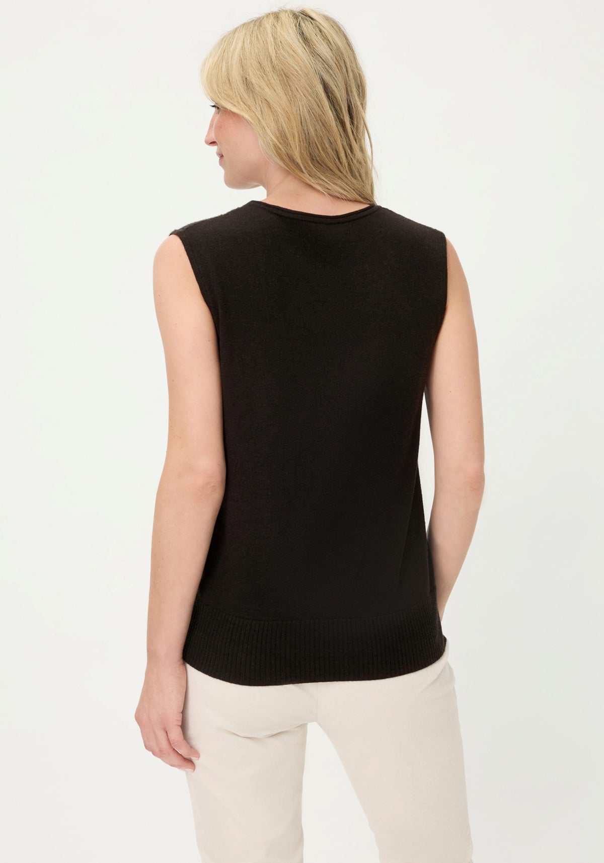 Coquille en tricot côtelé avec paillettes