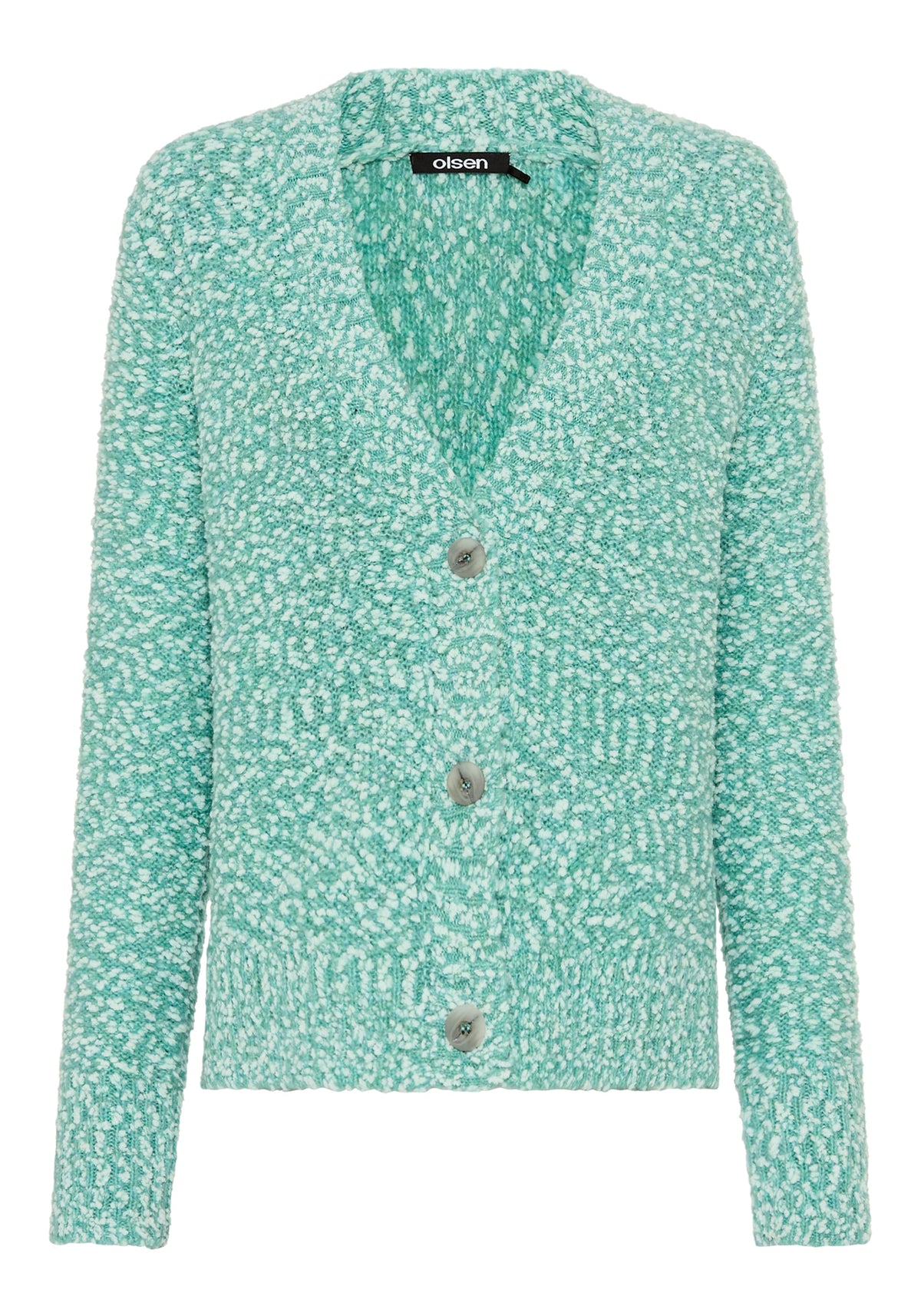 Two-Tone Boucle Cardigan