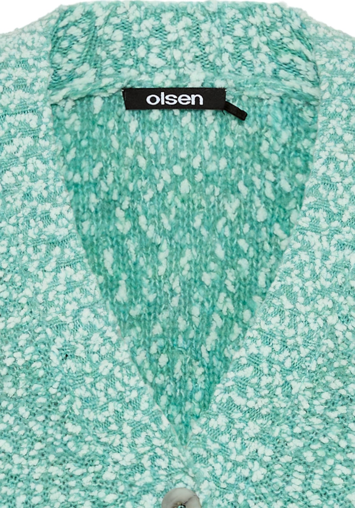 Two-Tone Boucle Cardigan