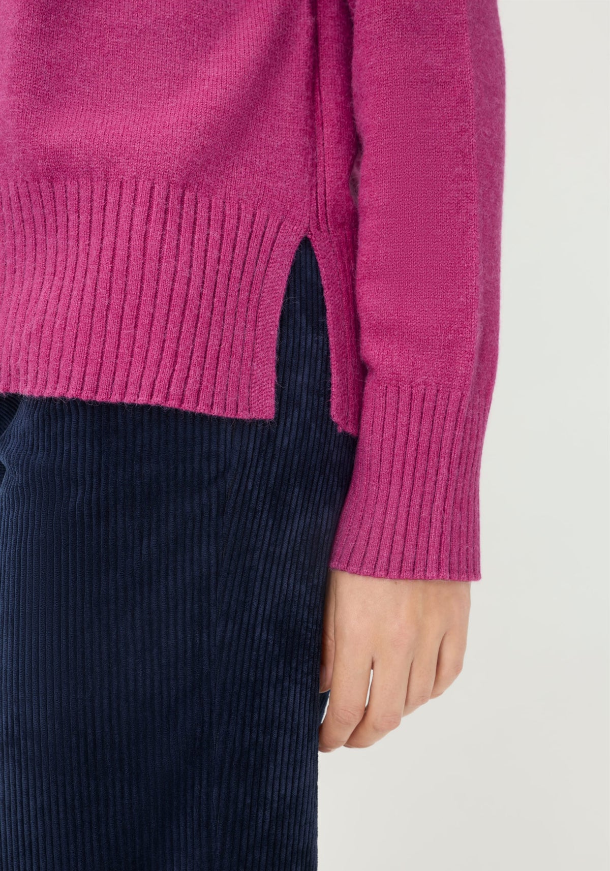 Solid Mock Neck