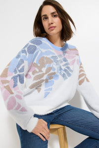 Floral Plush Sweater