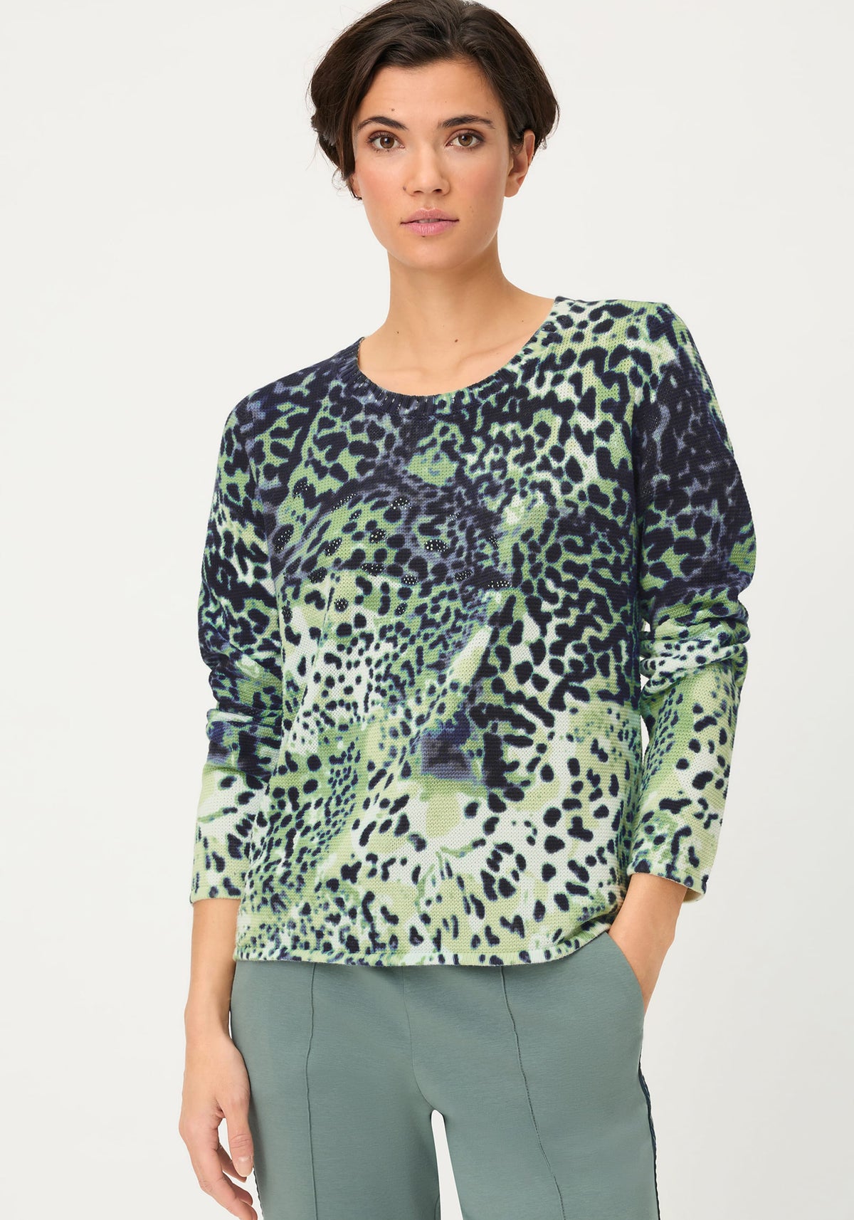 Pull camouflage imprimé animal