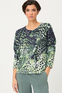 Animal Print Camo Sweater