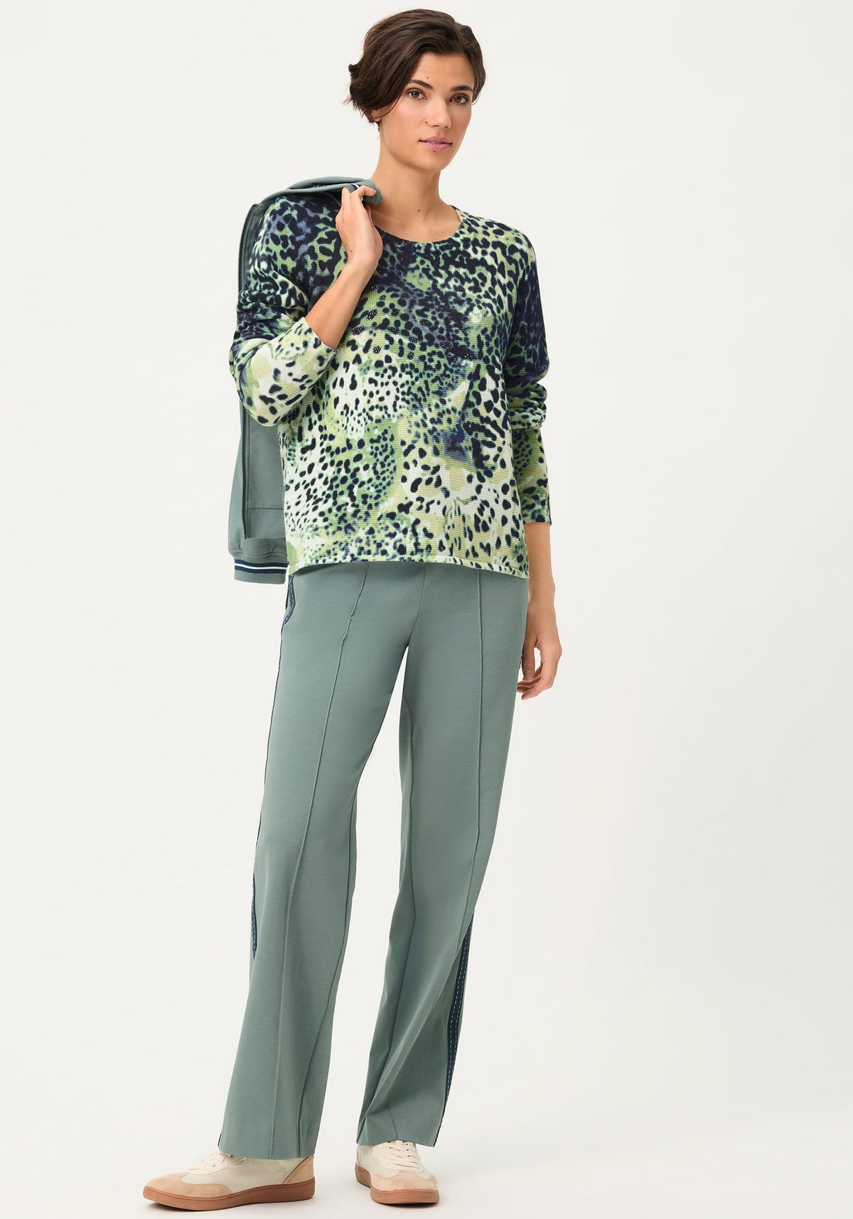 Pull camouflage imprimé animal