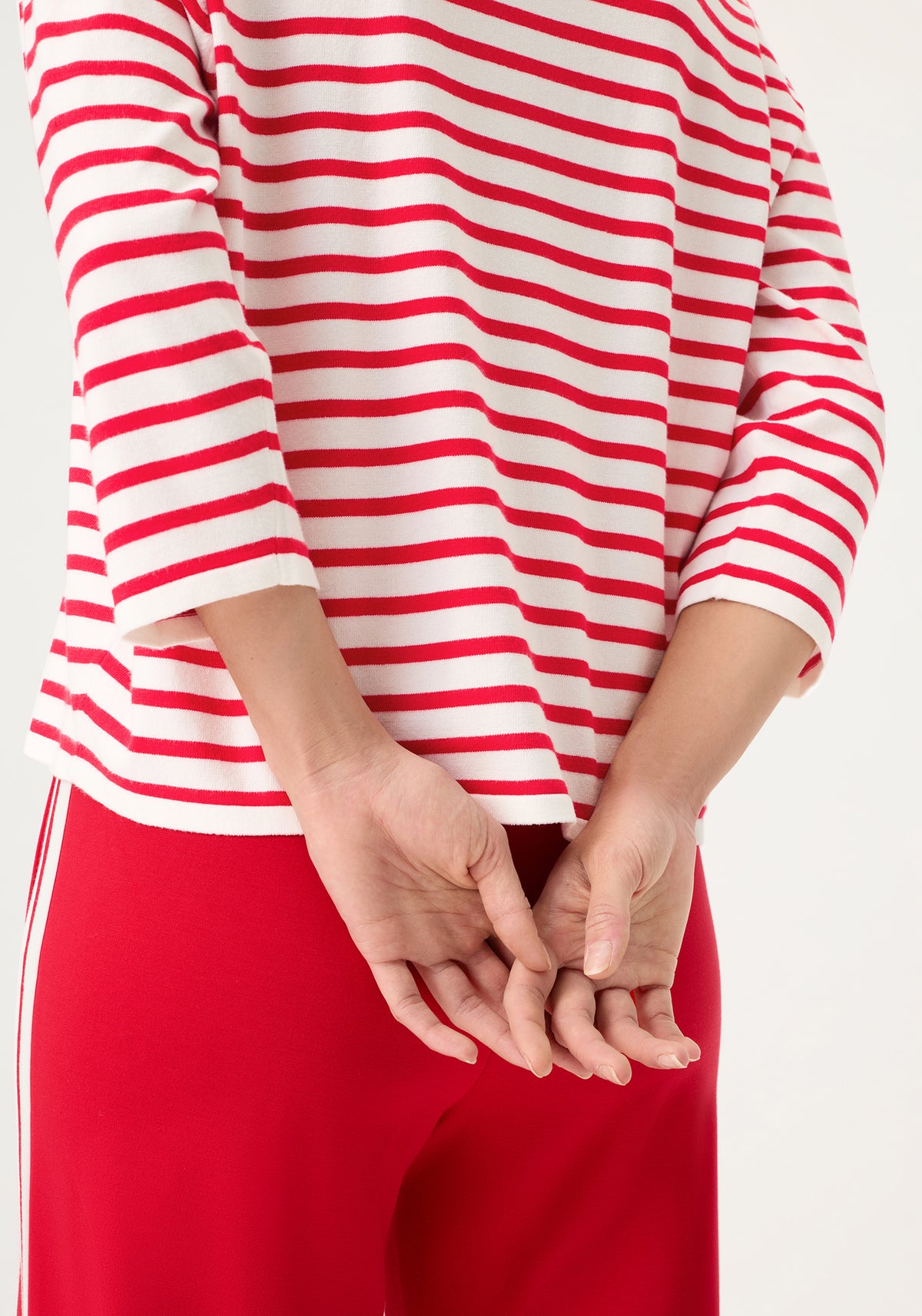 Pull en maille fine rayé