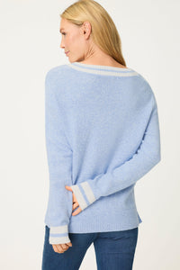 Two-Tone Boucle Cardigan