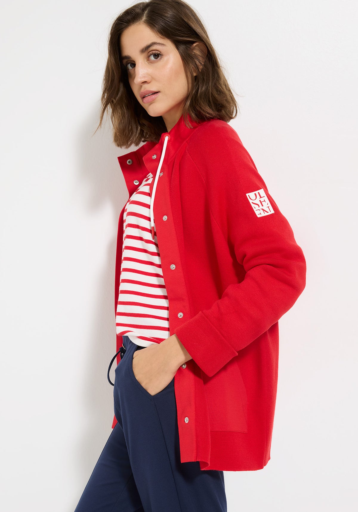 Cardigan sportif en maille factice