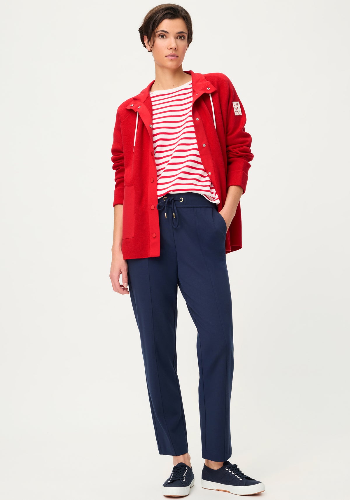 Cardigan sportif en maille factice