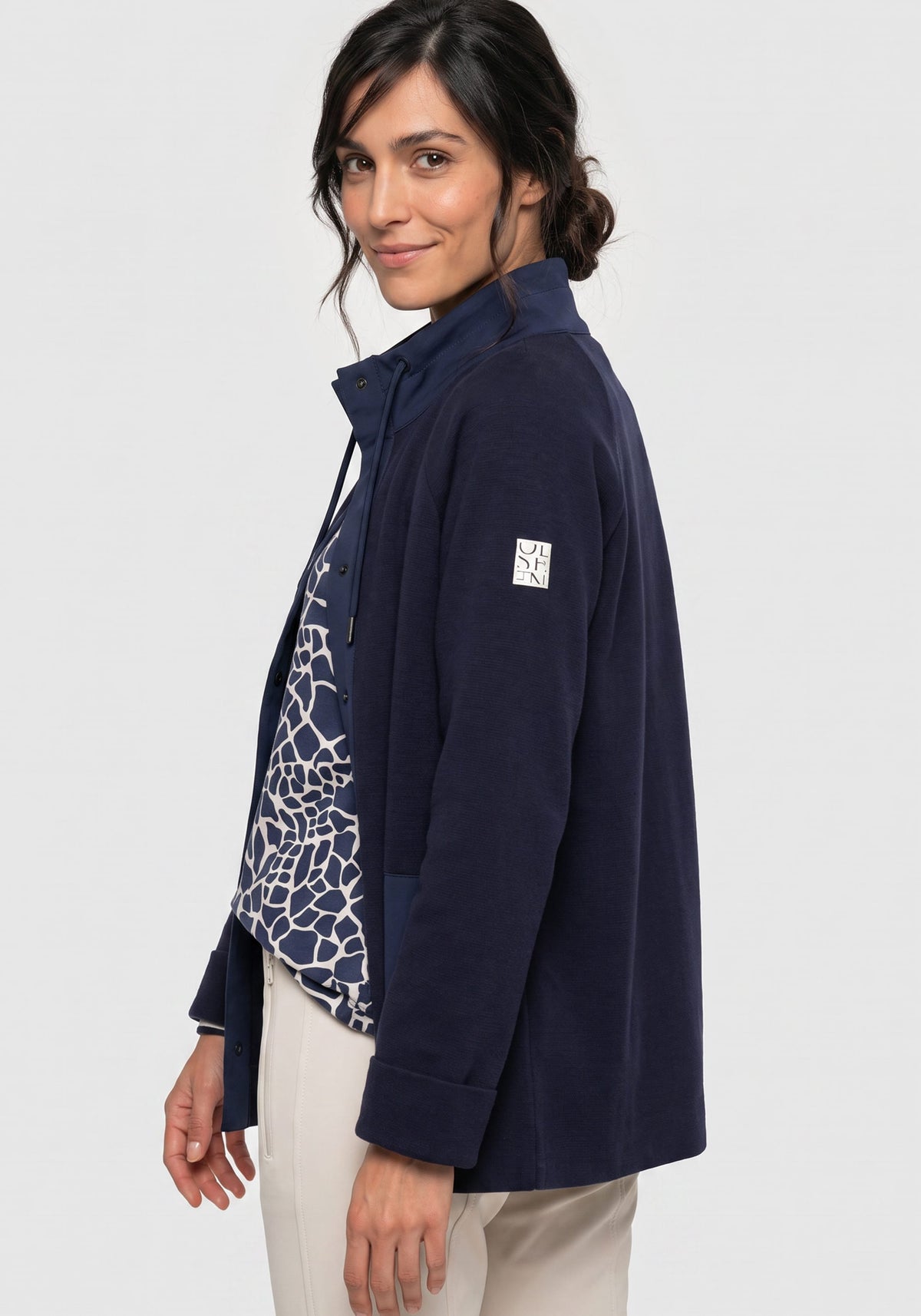 Cardigan sportif en maille factice