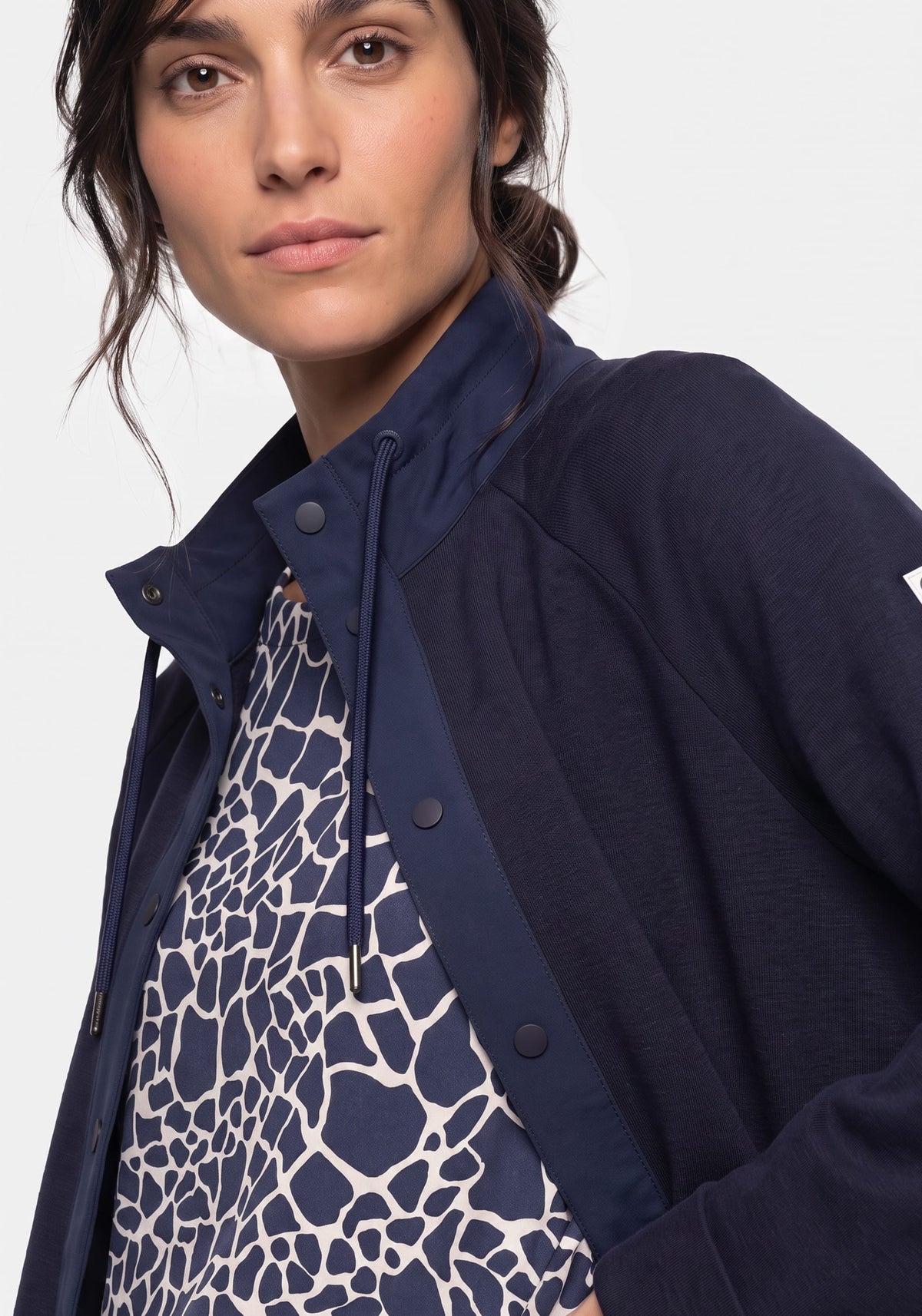 Cardigan sportif en maille factice