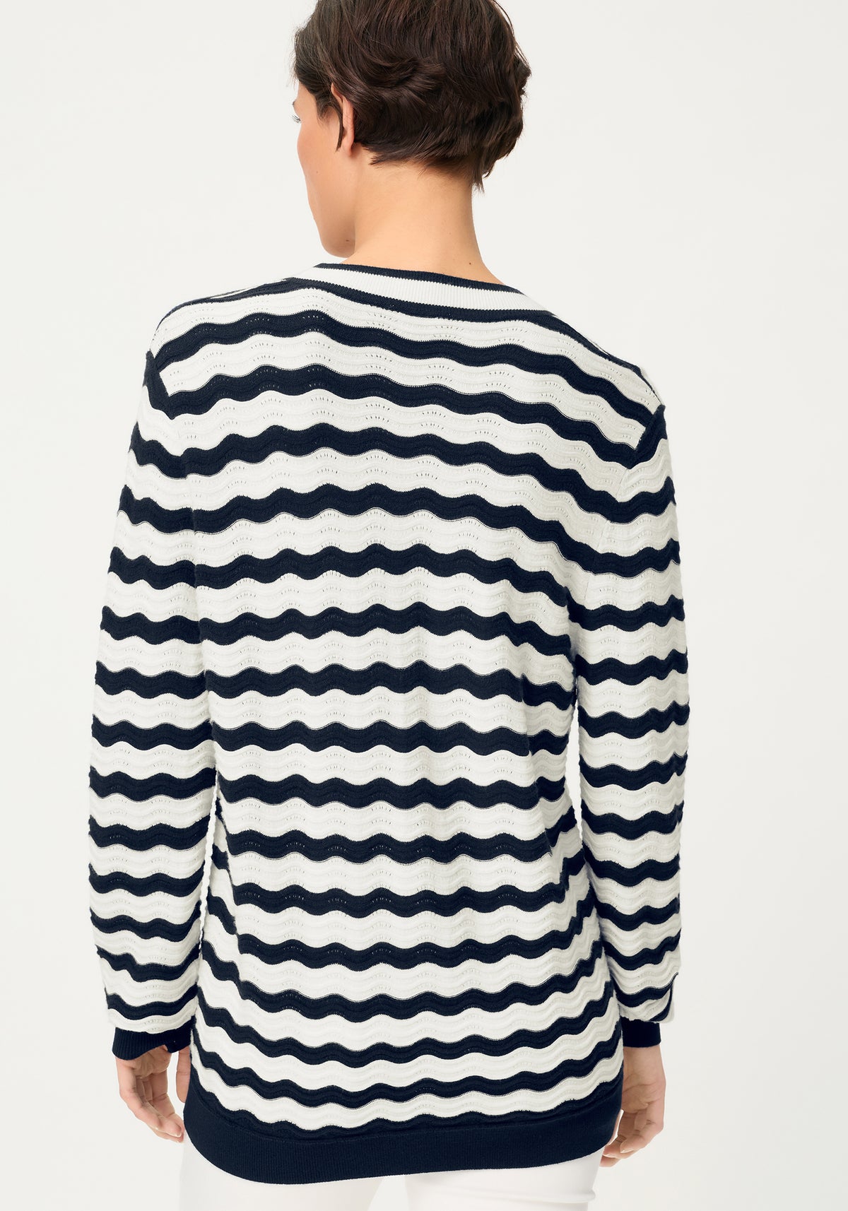 Pull en maille ajourée Wave