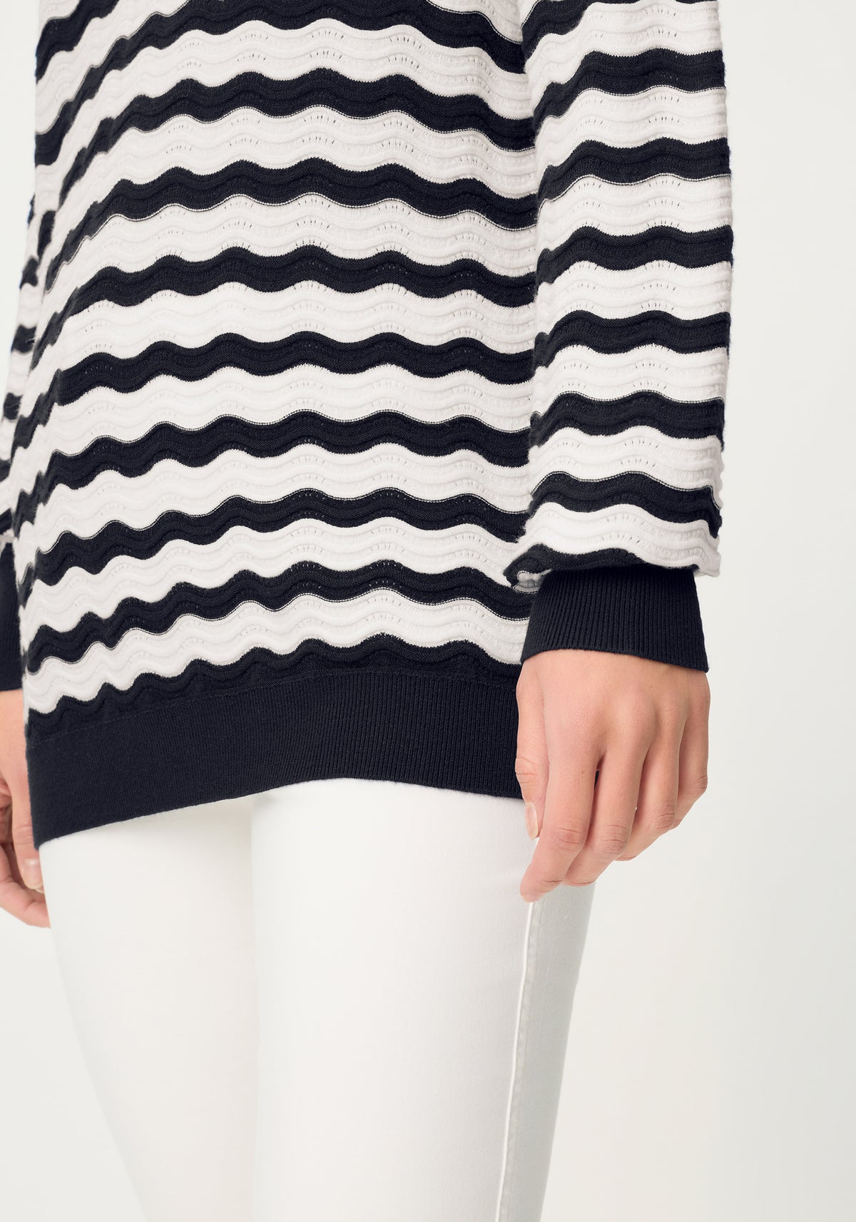 Pull en maille ajourée Wave