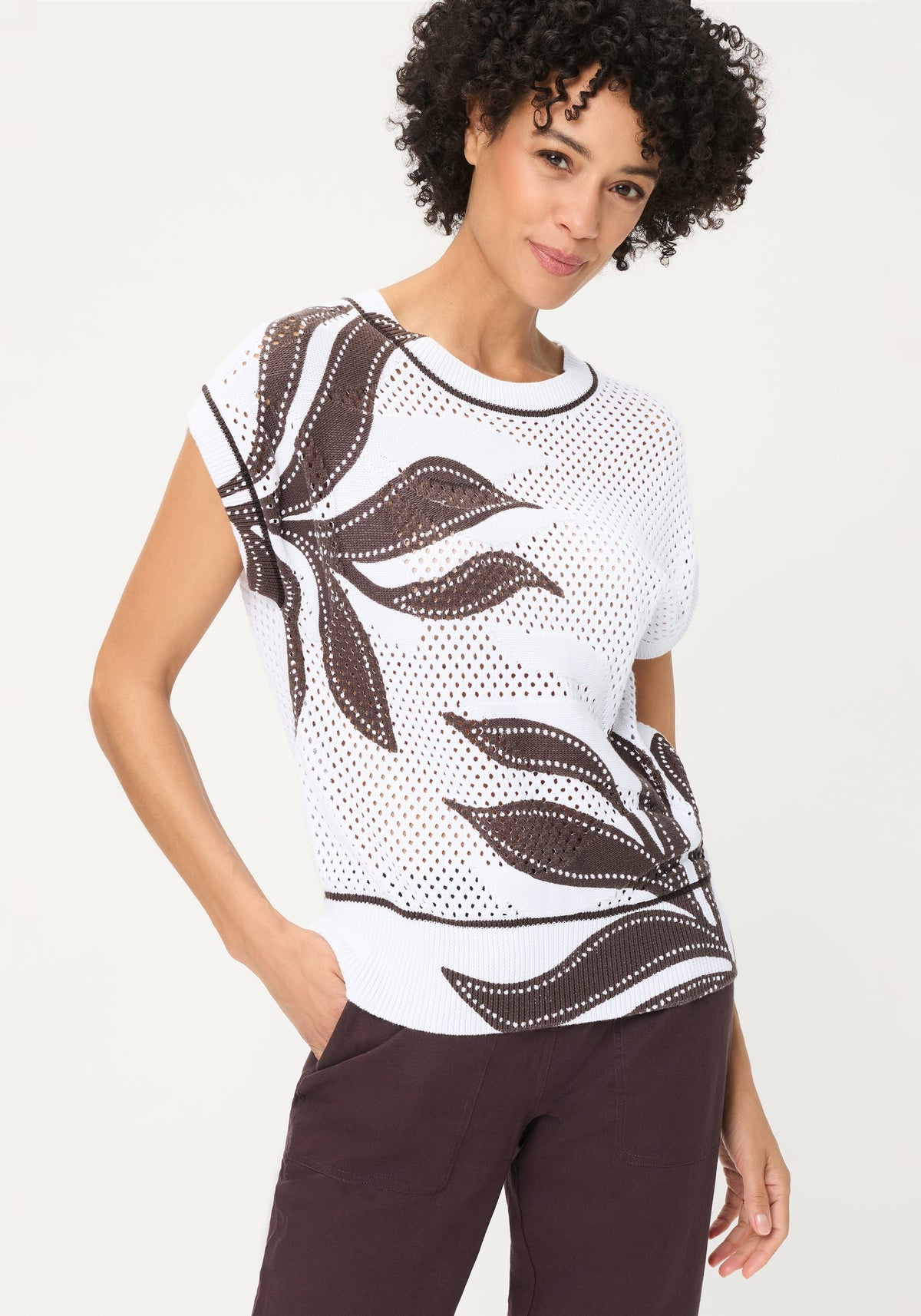 Pull en maille ajourée