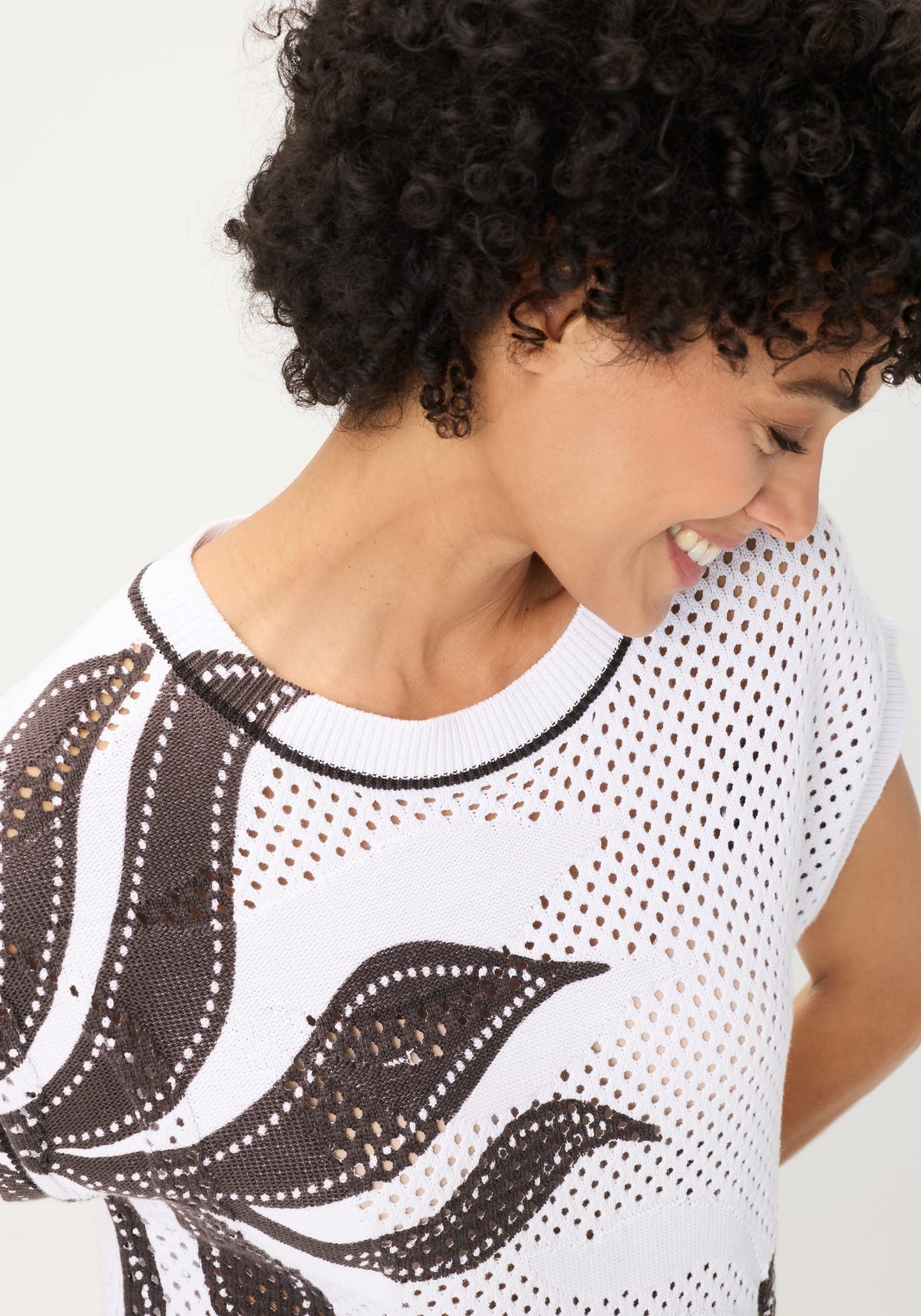 Pull en maille ajourée