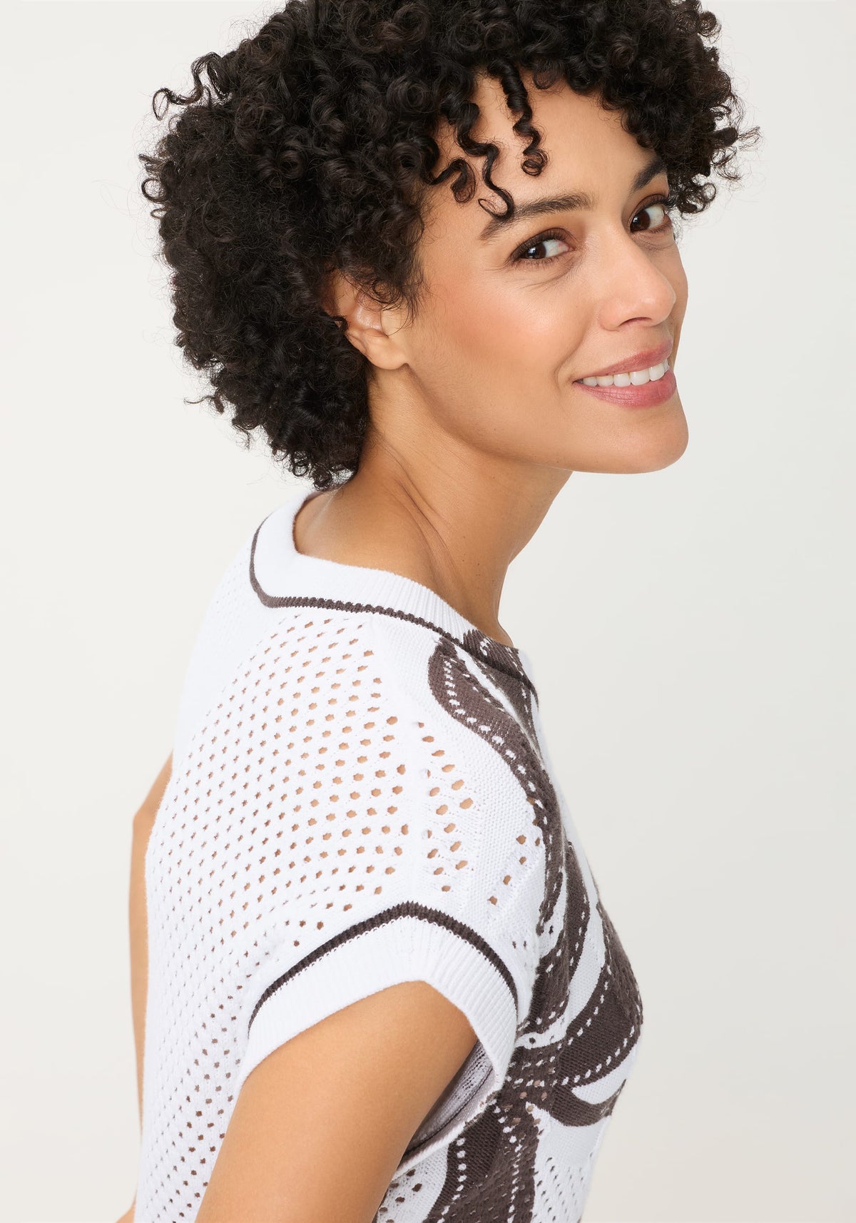 Pull en maille ajourée