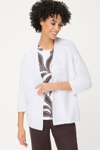 Rib Knit Open Front Cardigan