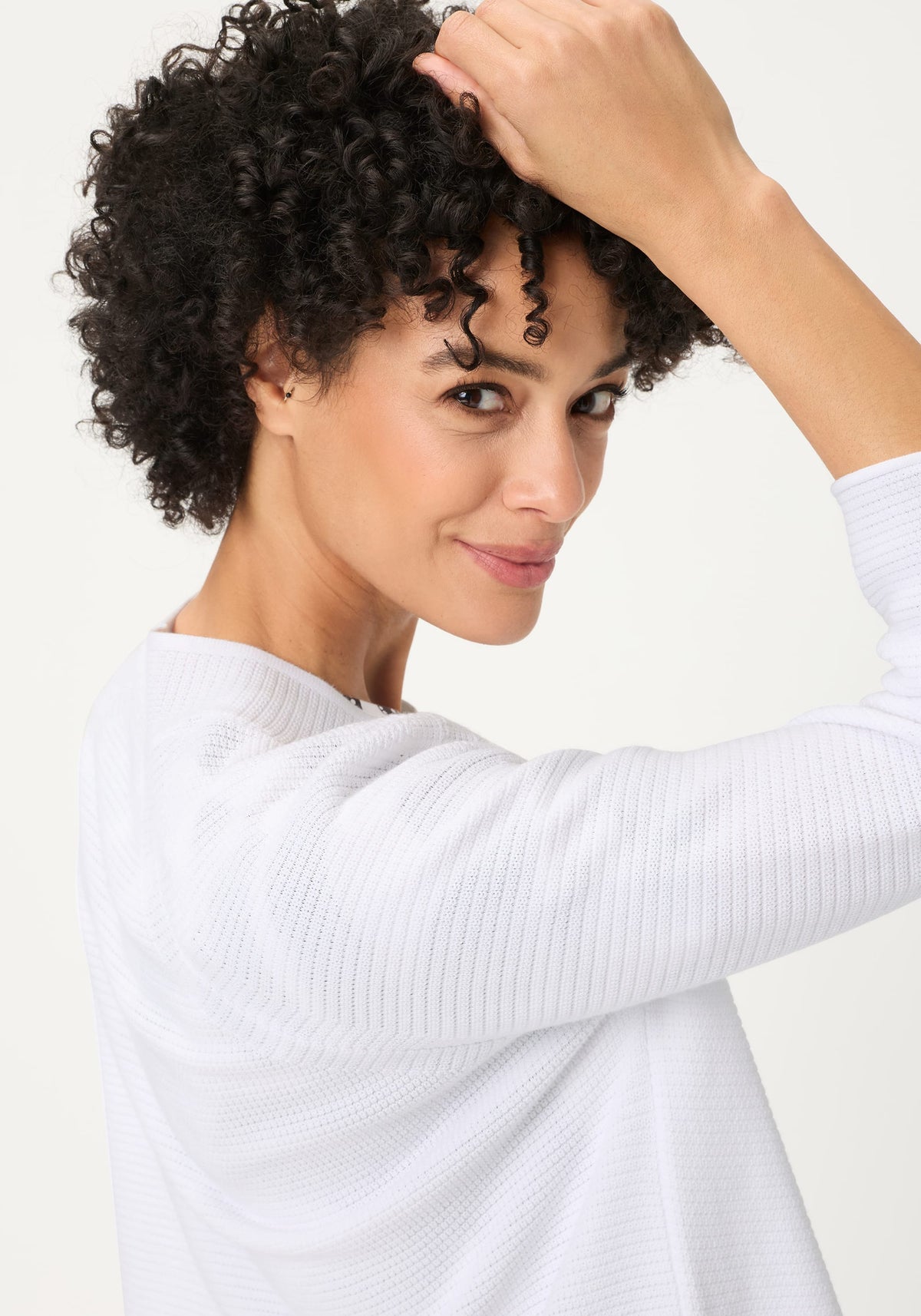 Cardigan ouvert en tricot côtelé