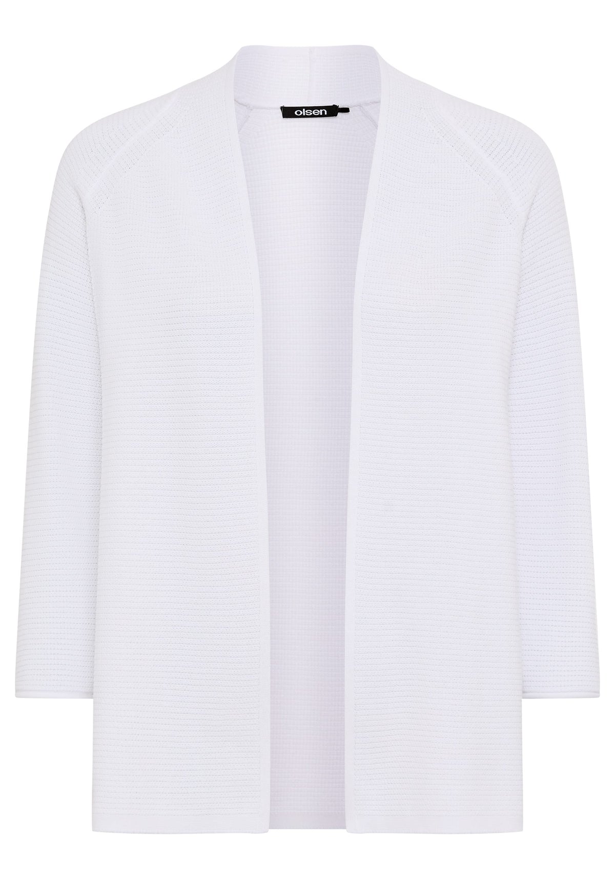 Cardigan ouvert en tricot côtelé