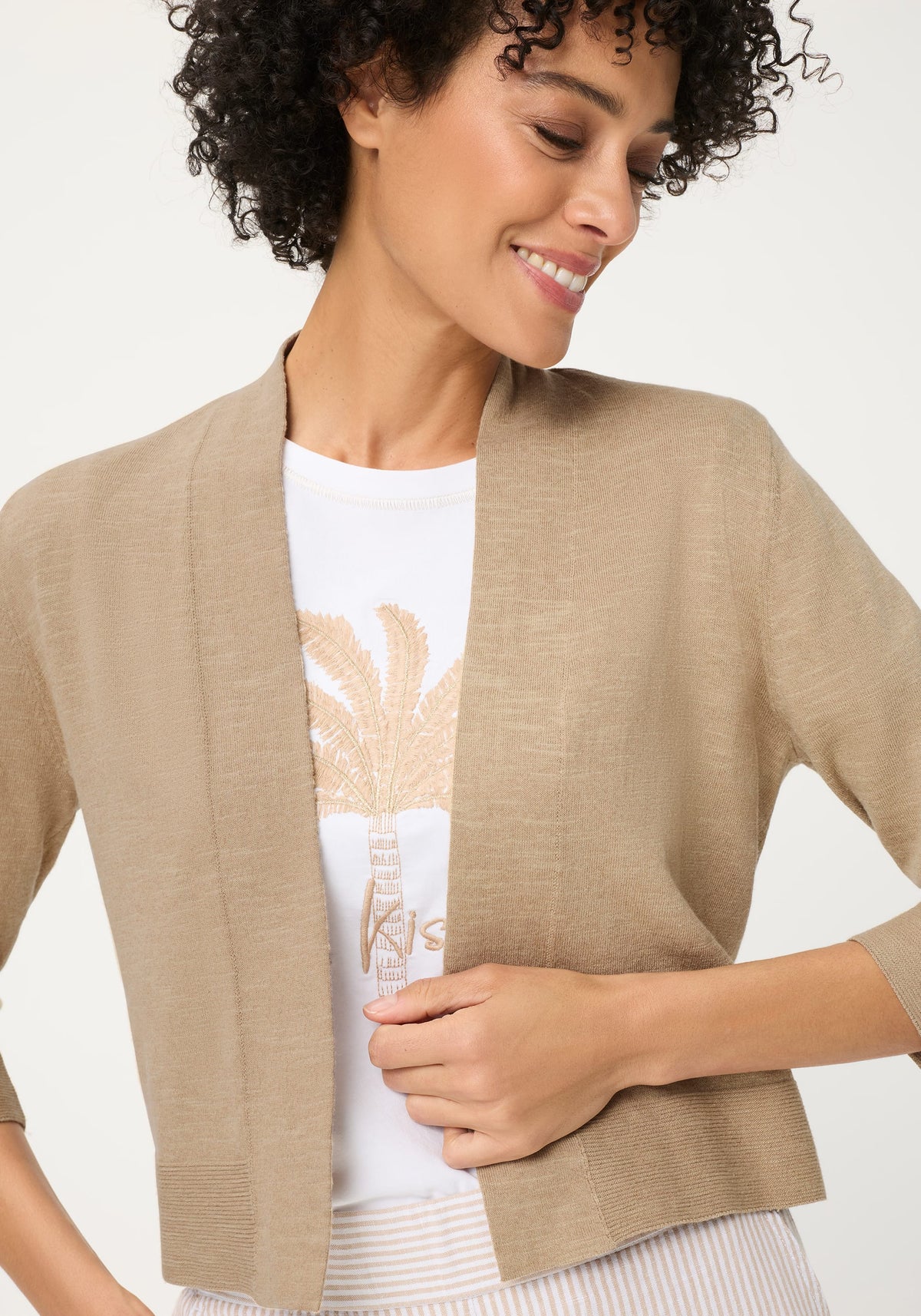 Openfront Cropped Cardigan