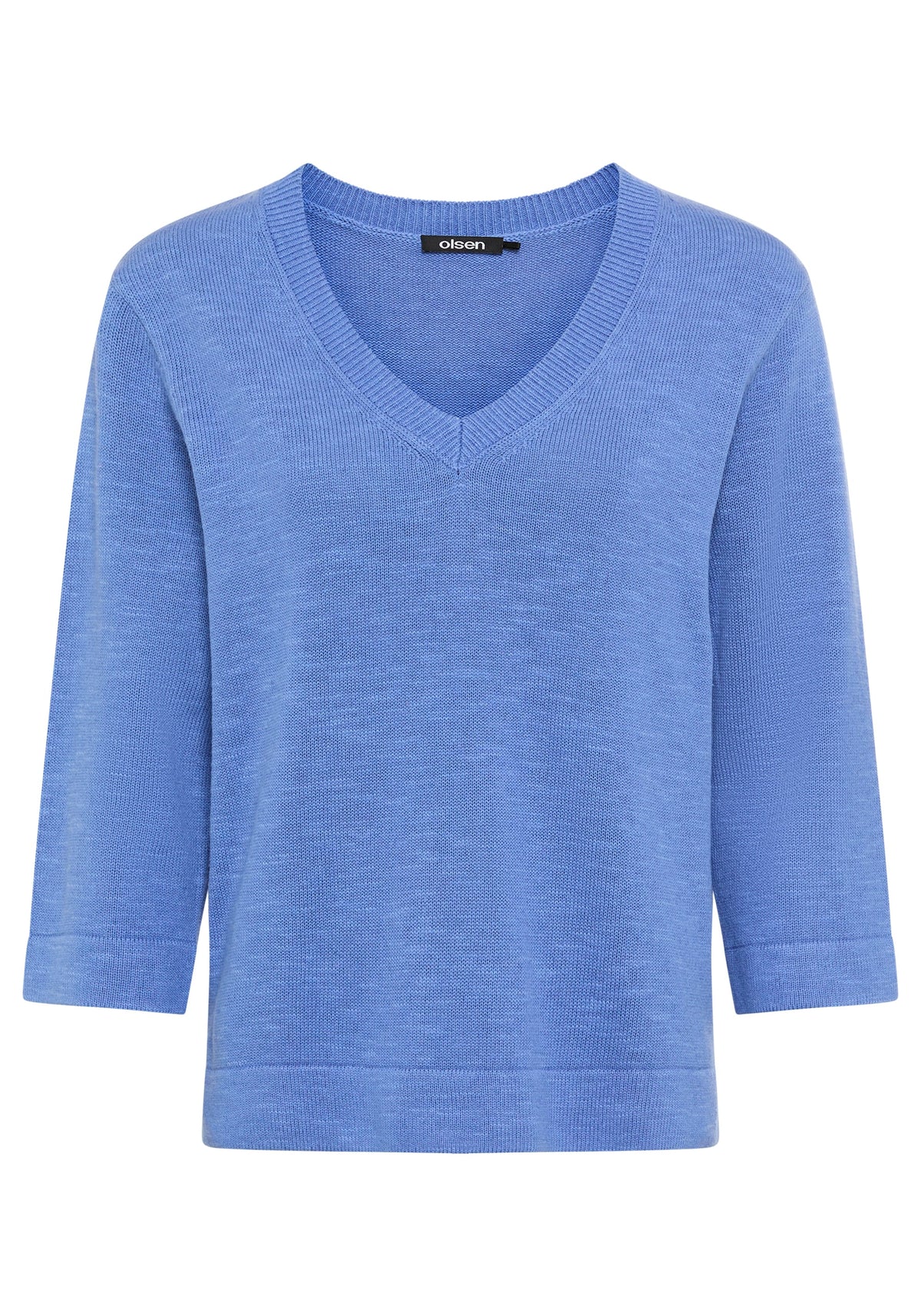 Solid V-Neck Sweater