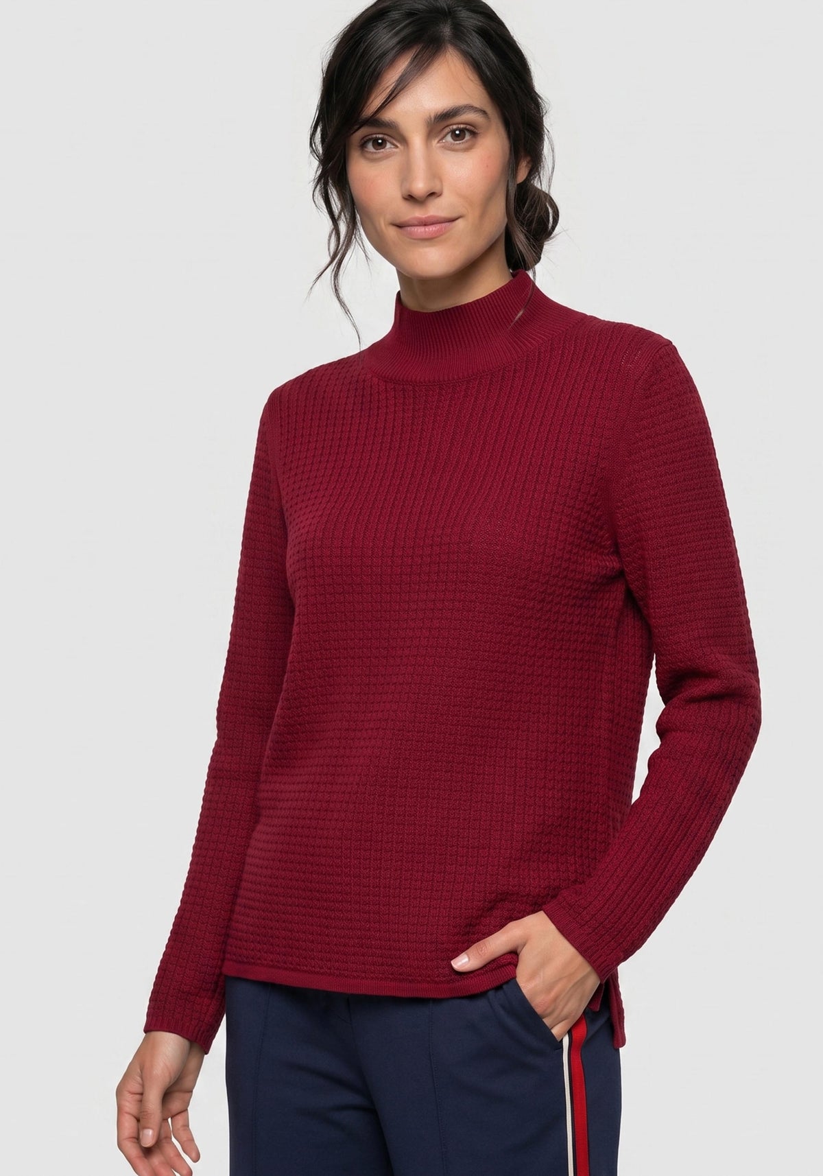 Pull à col montant « Stitch Interest »