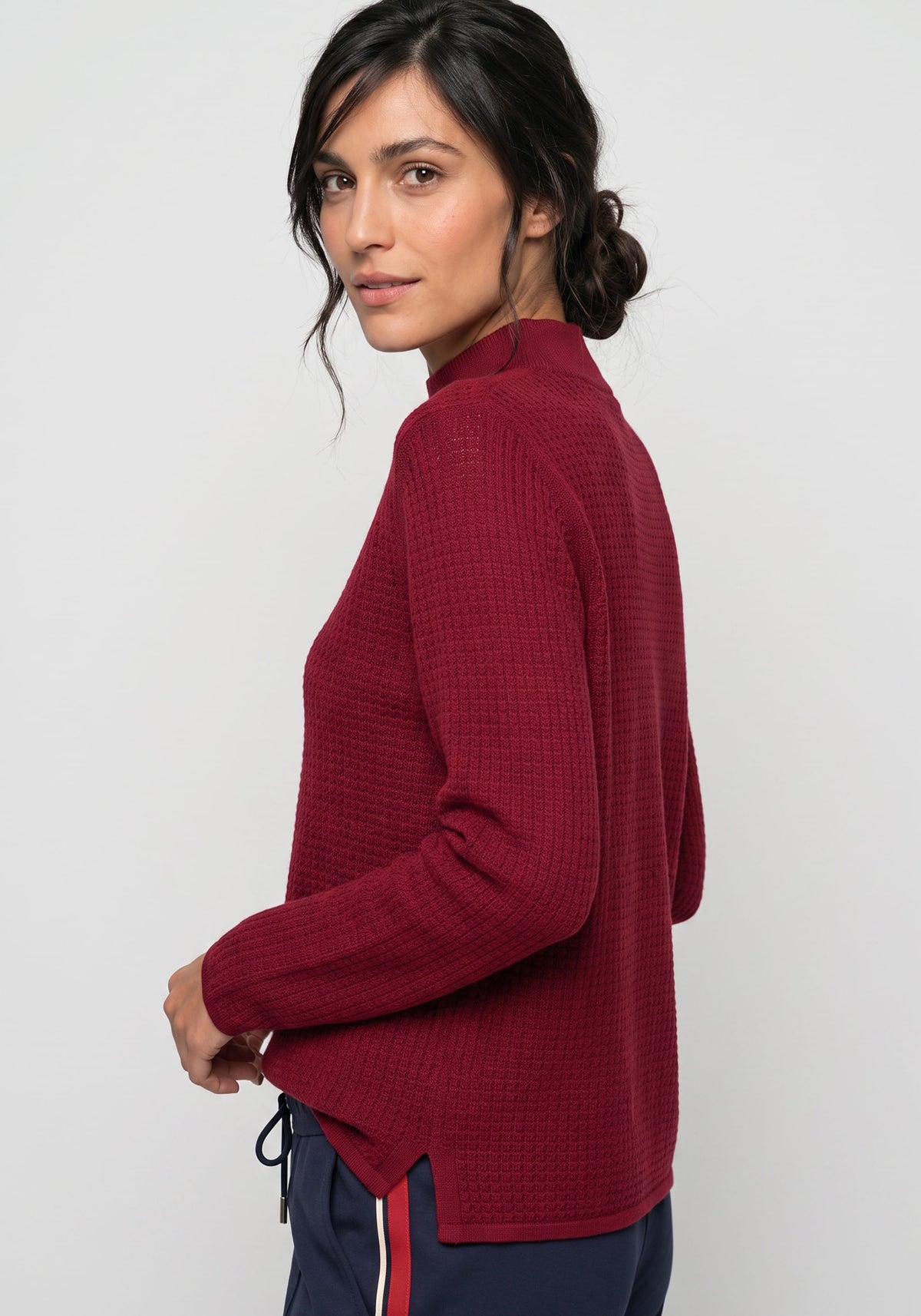 Pull à col montant « Stitch Interest »