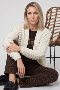 Cardigan en maille à franges