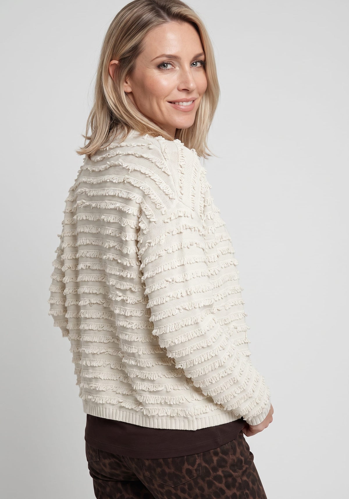 Fringe Knit Cardigan