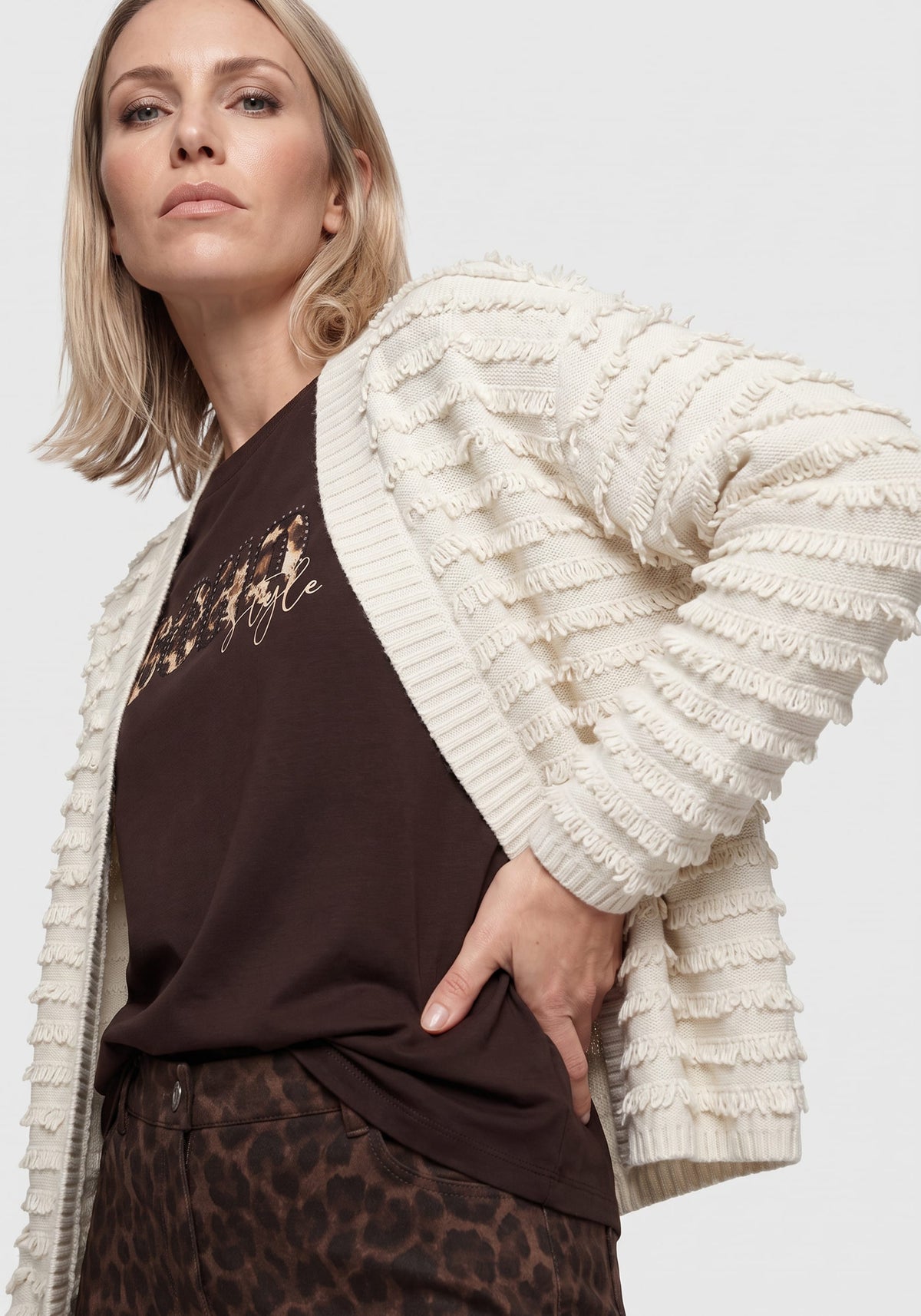 Fringe Knit Cardigan