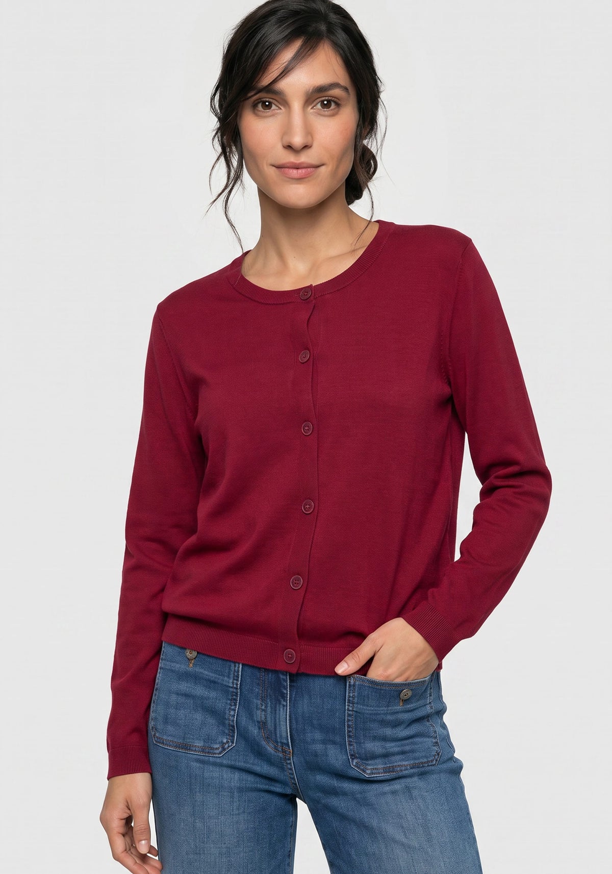 Cardigan en maille fine