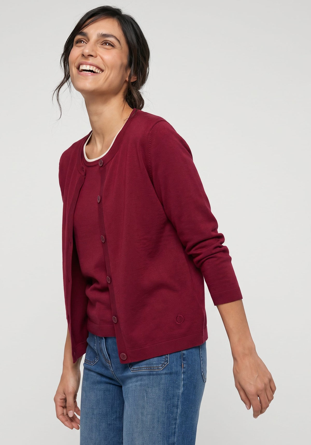 Cardigan en maille fine
