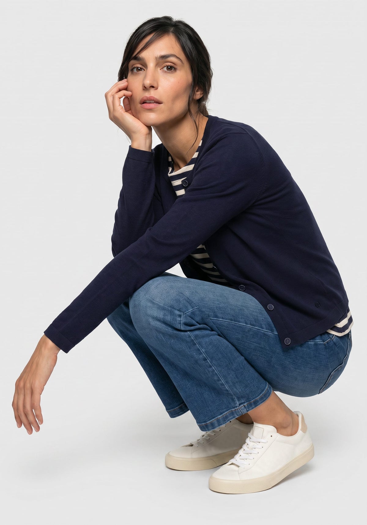 Cardigan en maille fine