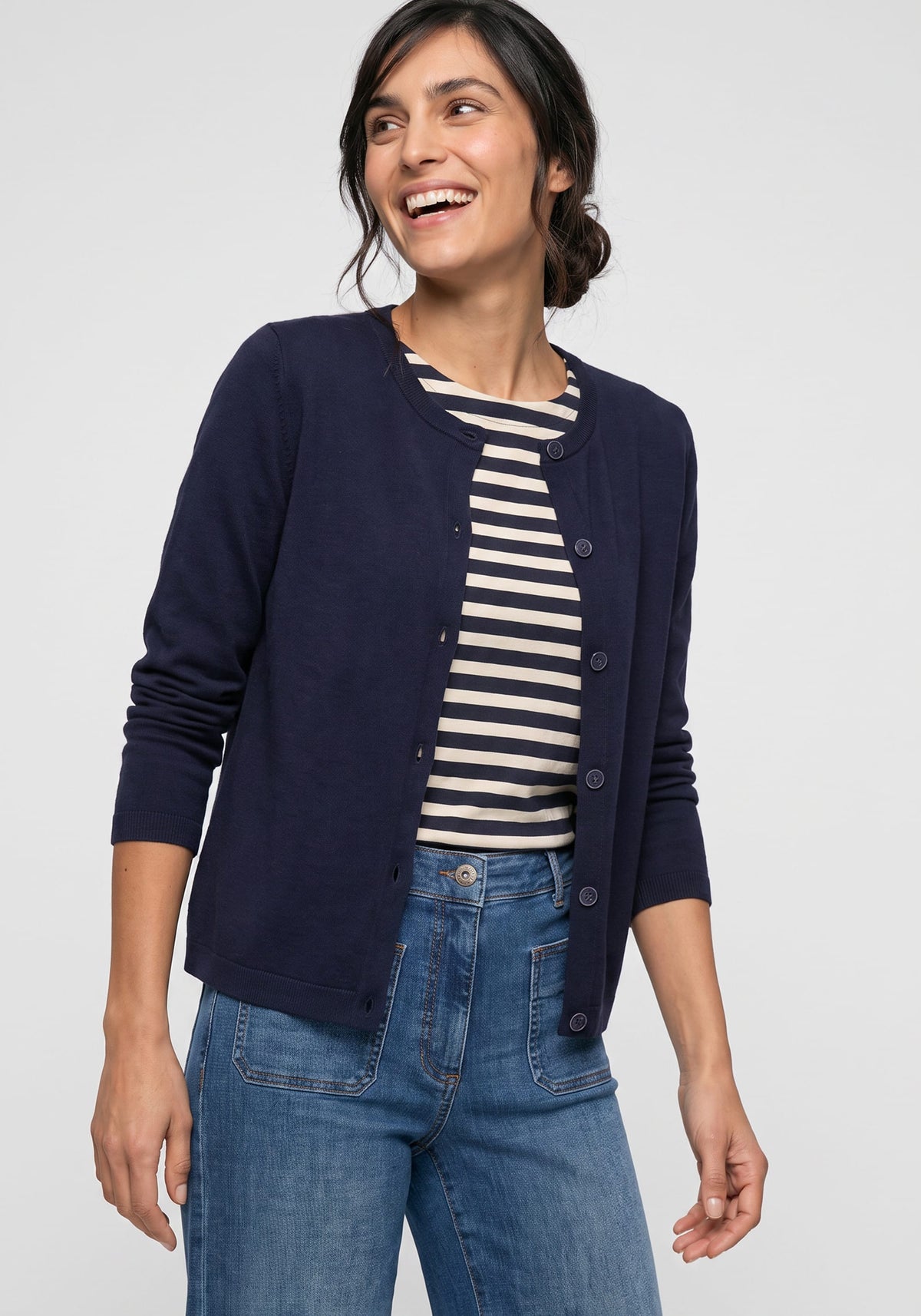 Cardigan en maille fine