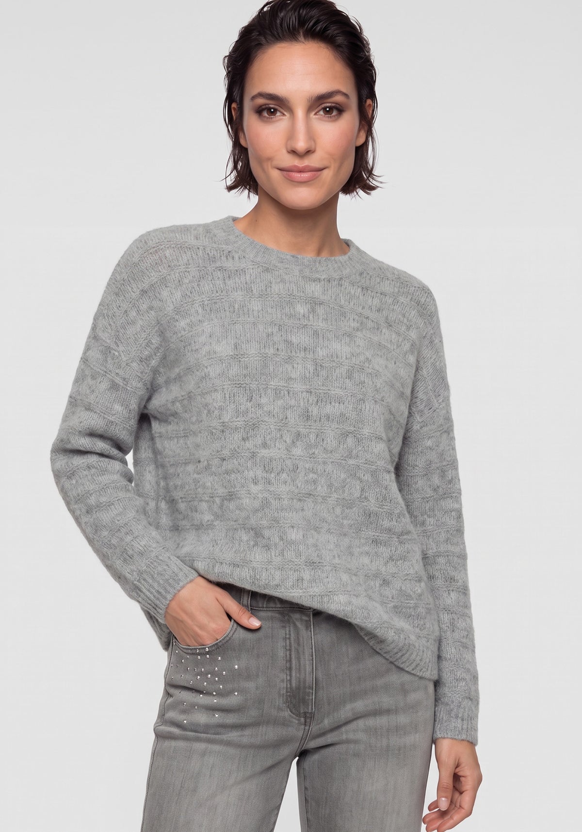 Rib Knit Stripe Sweater