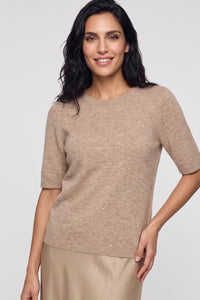 Sparkle Short Sleeve Sweater